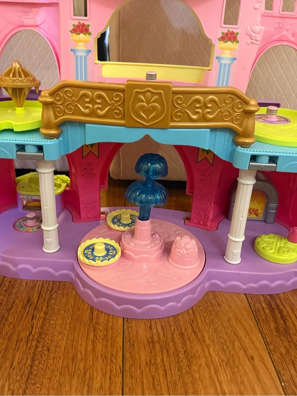 Pink and Purple Princess Castle Playset with Figures
